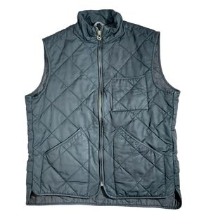 J. Crew Sussex navy quilted insulated vest L